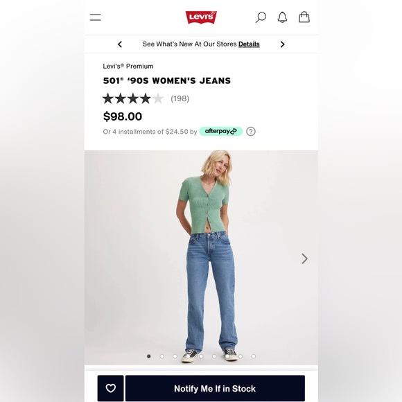 LEVIS 501 90s - medium wash - Picture 4 of 8